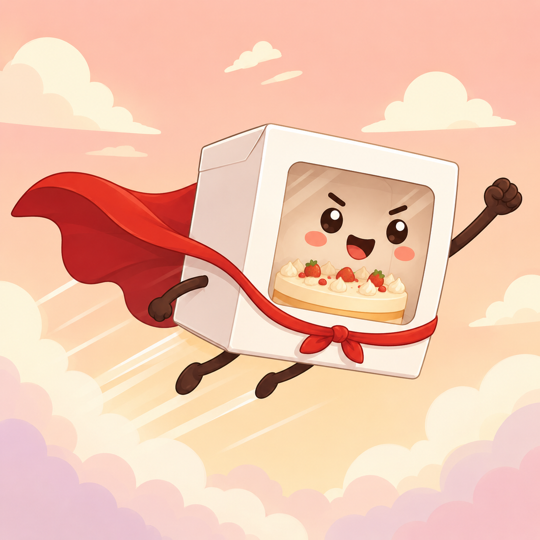 Every cake deserves a guardian. 🦸‍♂️📦