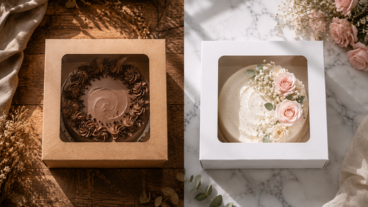 Kraft vs White Cake Box — Which One Is Right for Your Bakery Brand?