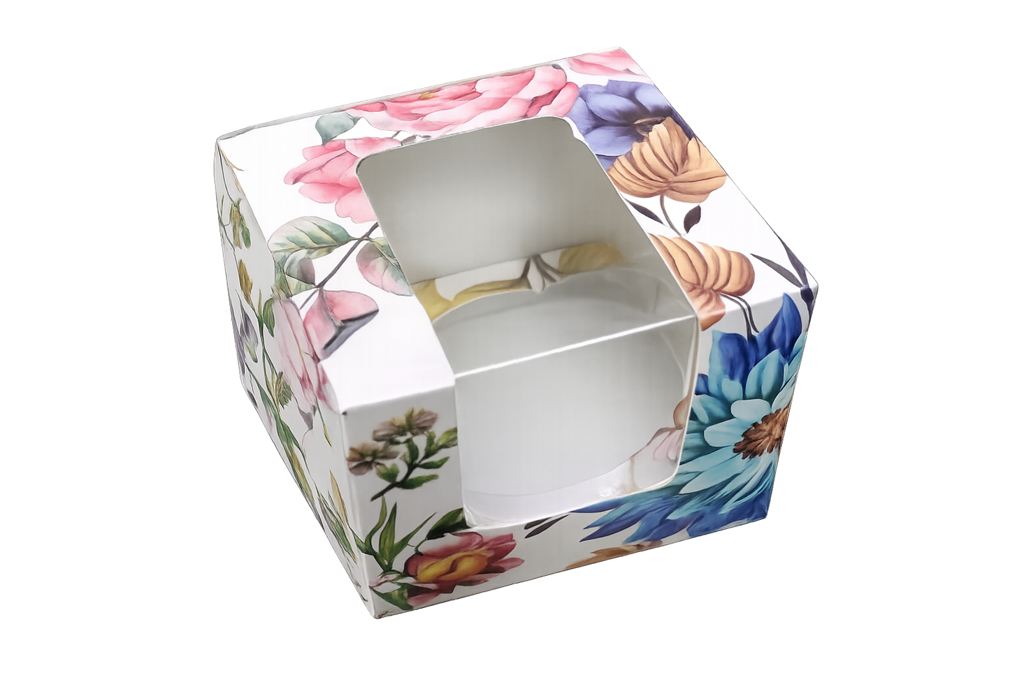 The Floral Cupcake Box | 1 Piece